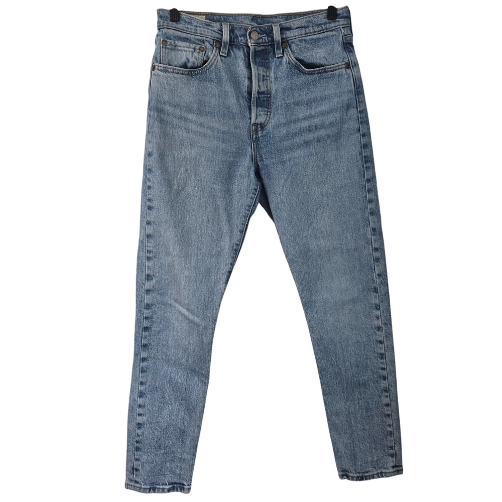Levis 501 Skinny High Rise Button Fly Medium‎ Wash Denim Jeans W27 L28 501 S